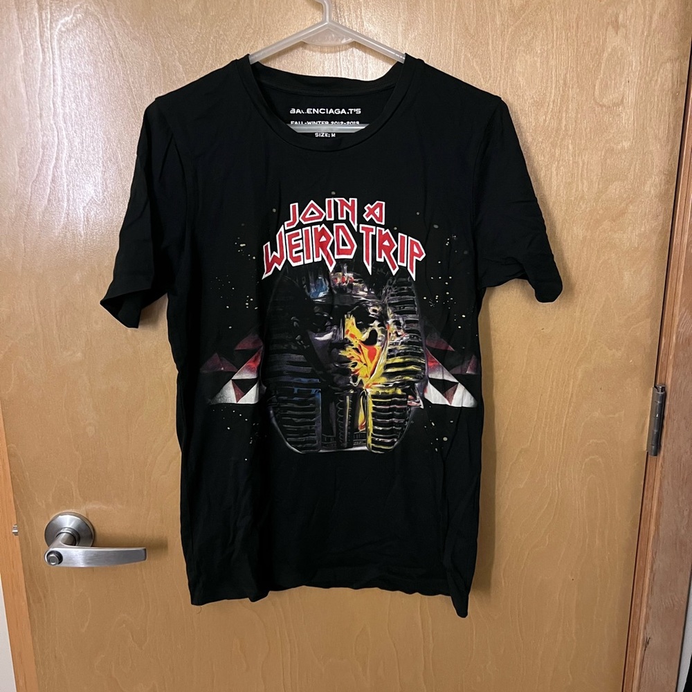 Balenciaga Join A Weird Trip Graphic T Shirt Sz M 2012-2013 Pristine! Rare!